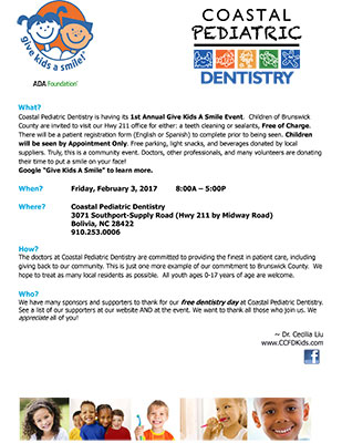 Community Involvement Coastal Cosmetic Family Dentistry