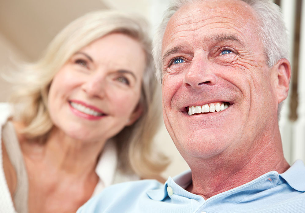 Mature smiling couple